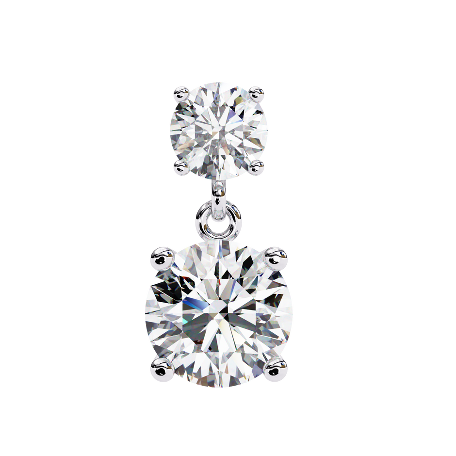 Radiance Bezel Diamond Stud Earrings — 10k–18k Gold