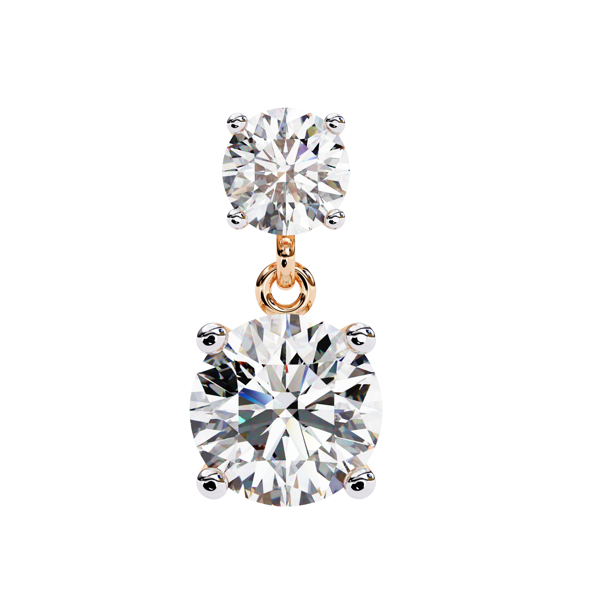 Radiance Bezel Diamond Stud Earrings — 10k–18k Gold