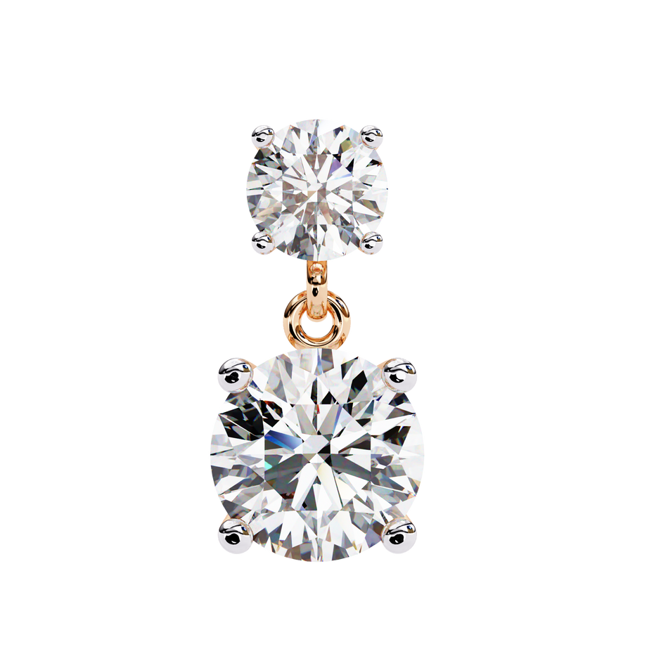 Radiance Bezel Diamond Stud Earrings — 10k–18k Gold