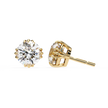 Prestige Four-Prong Diamond Stud Earrings — 10k–18k Gold