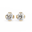 Prestige Four-Prong Diamond Stud Earrings — 10k–18k Gold