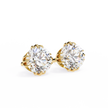 Prestige Four-Prong Diamond Stud Earrings — 10k–18k Gold