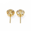 Prestige Four-Prong Diamond Stud Earrings — 10k–18k Gold