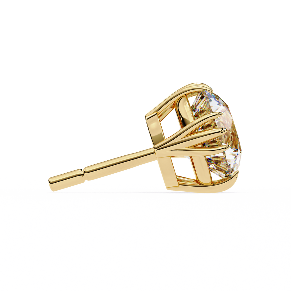 Prestige Four-Prong Diamond Stud Earrings — 10k–18k Gold
