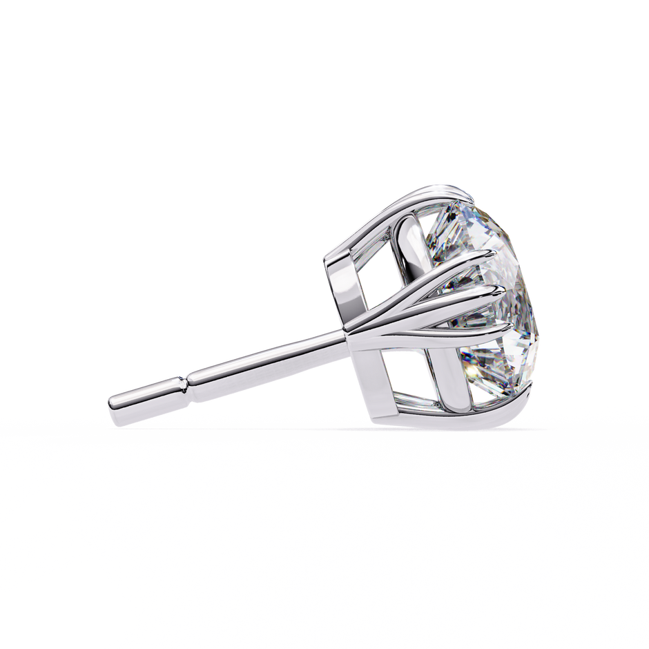 Prestige Four-Prong Diamond Stud Earrings — 10k–18k Gold