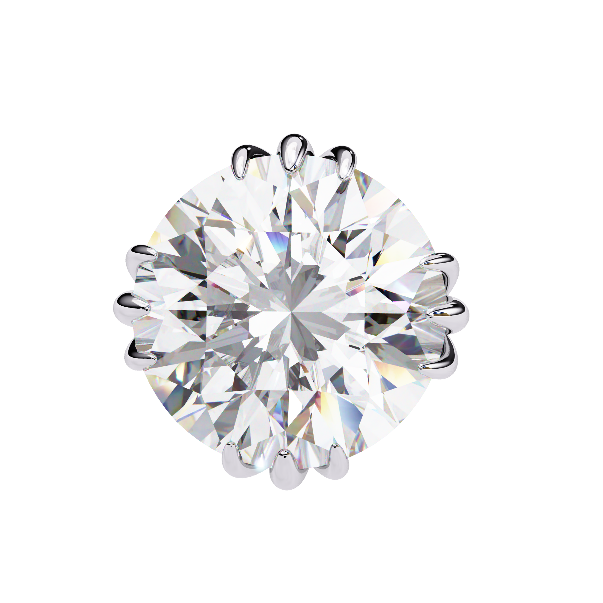 Prestige Four-Prong Diamond Stud Earrings — 10k–18k Gold