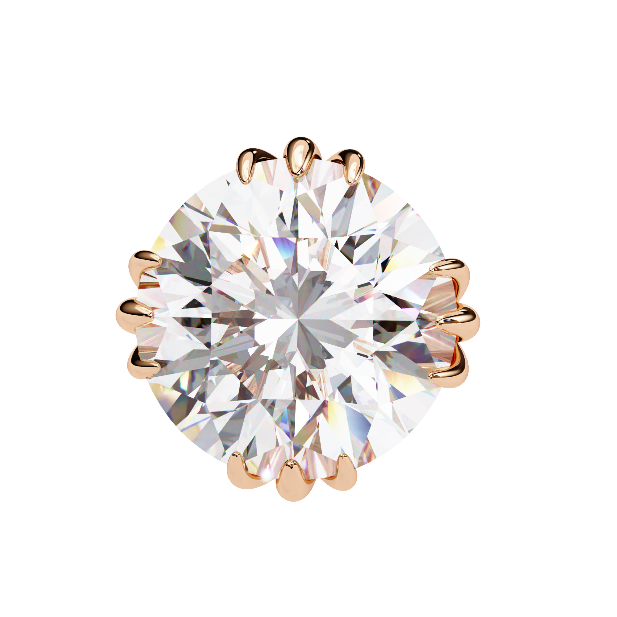 Prestige Four-Prong Diamond Stud Earrings — 10k–18k Gold