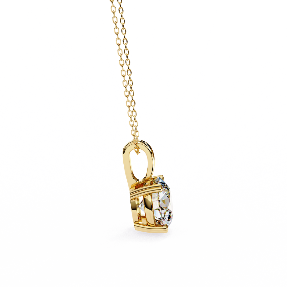 Petite Oval Diamond Pendant