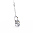 Petite Oval Diamond Pendant