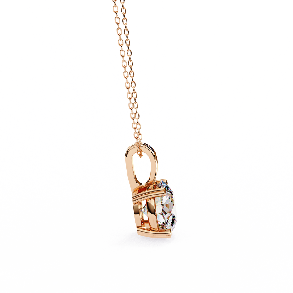 Petite Oval Diamond Pendant