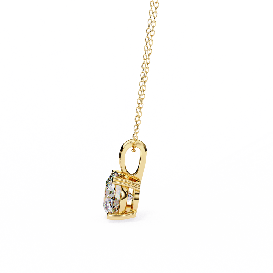 Petite Oval Diamond Pendant