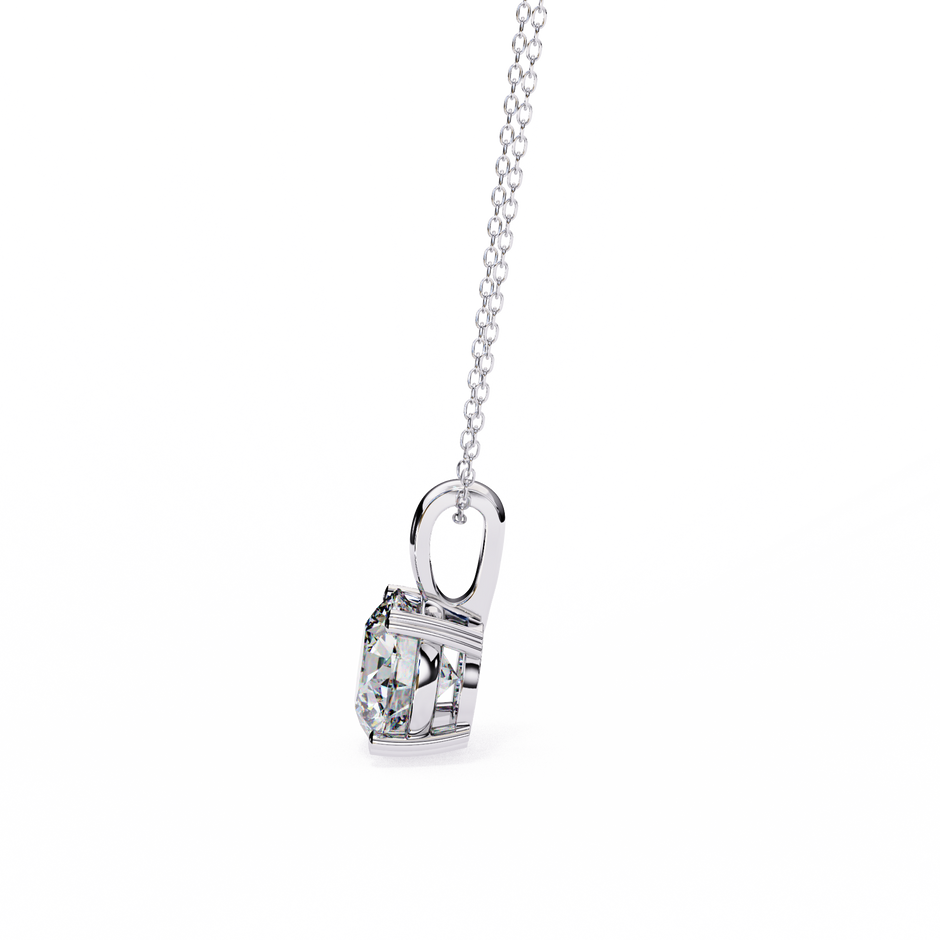 Petite Oval Diamond Pendant