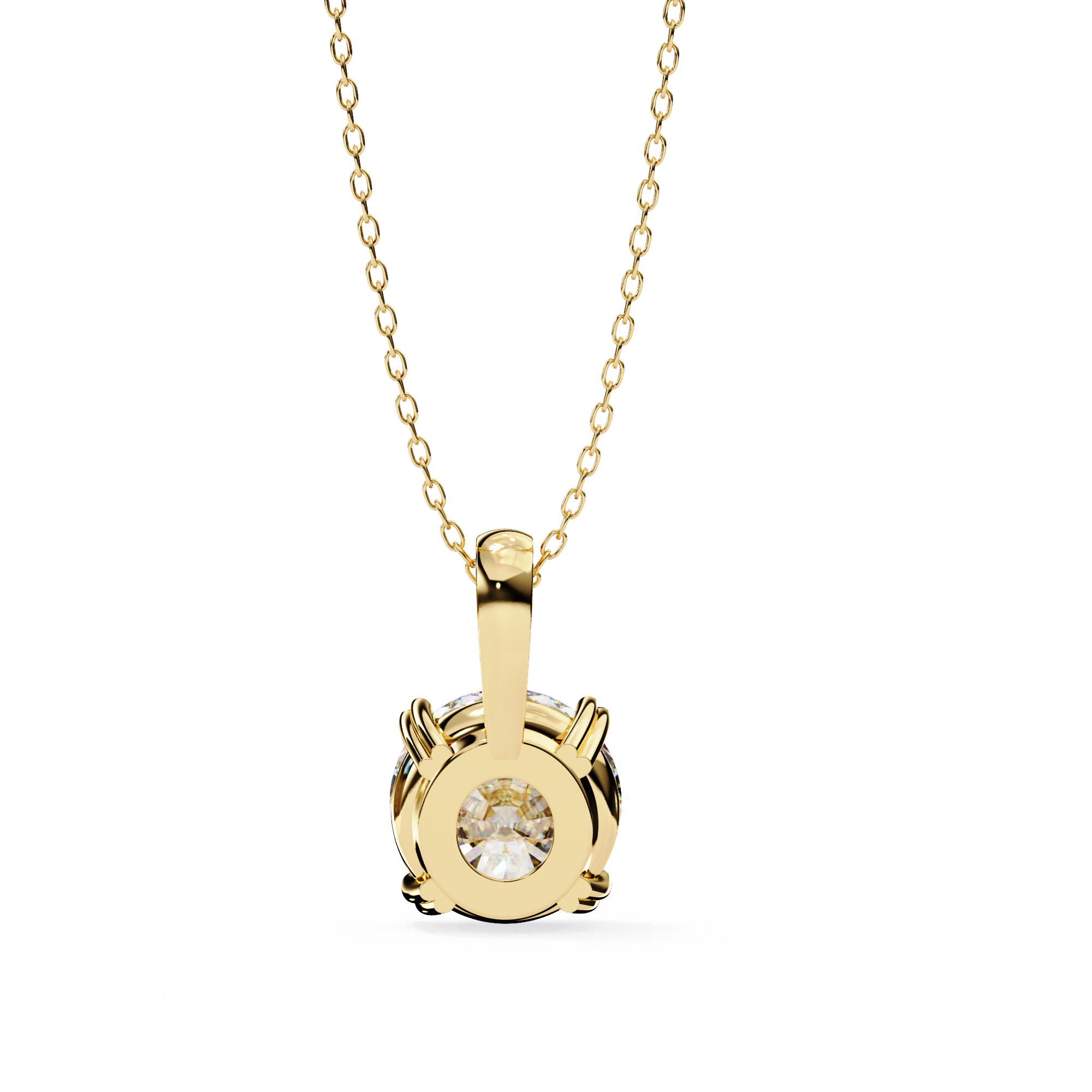 Petite Oval Diamond Pendant