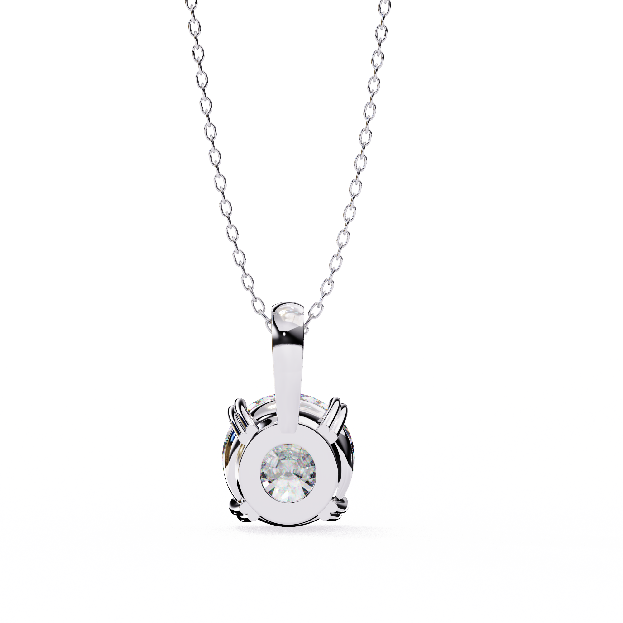 Petite Oval Diamond Pendant