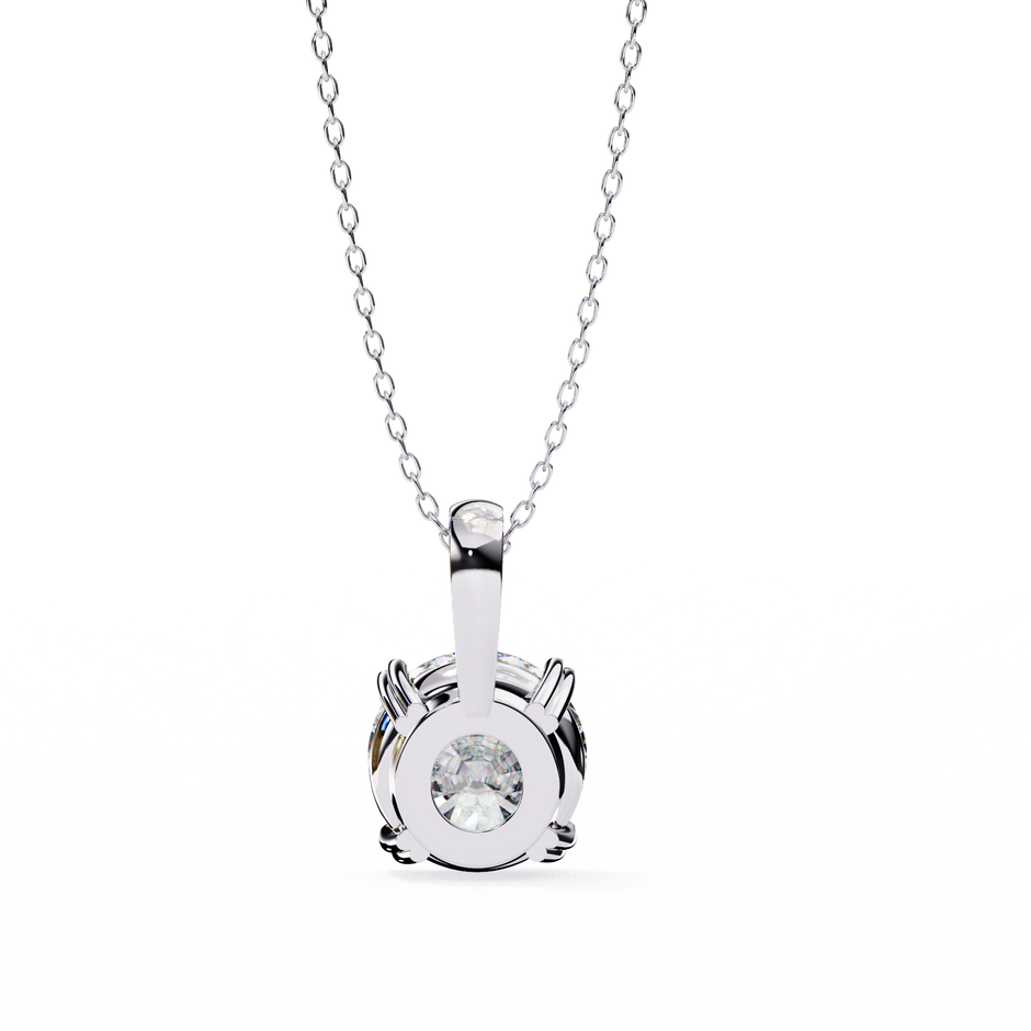 Petite Oval Diamond Pendant