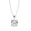 Petite Oval Diamond Pendant