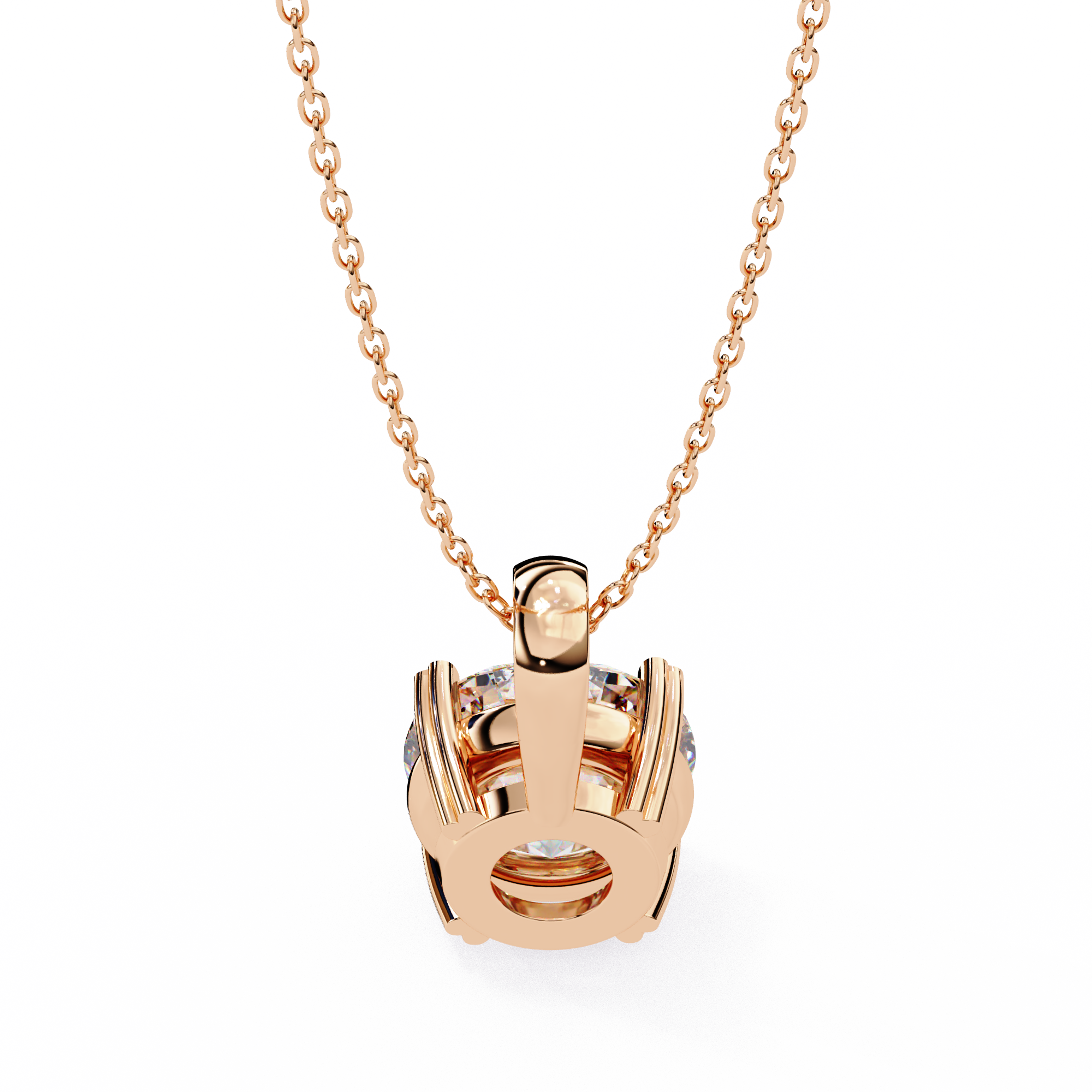 Petite Oval Diamond Pendant
