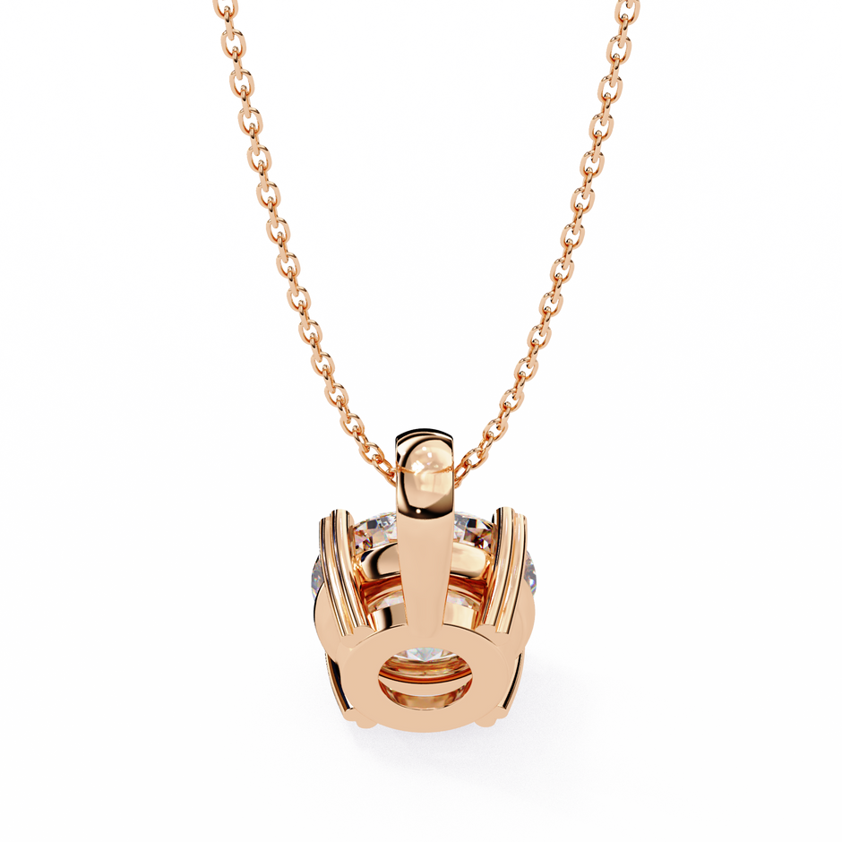 Petite Oval Diamond Pendant