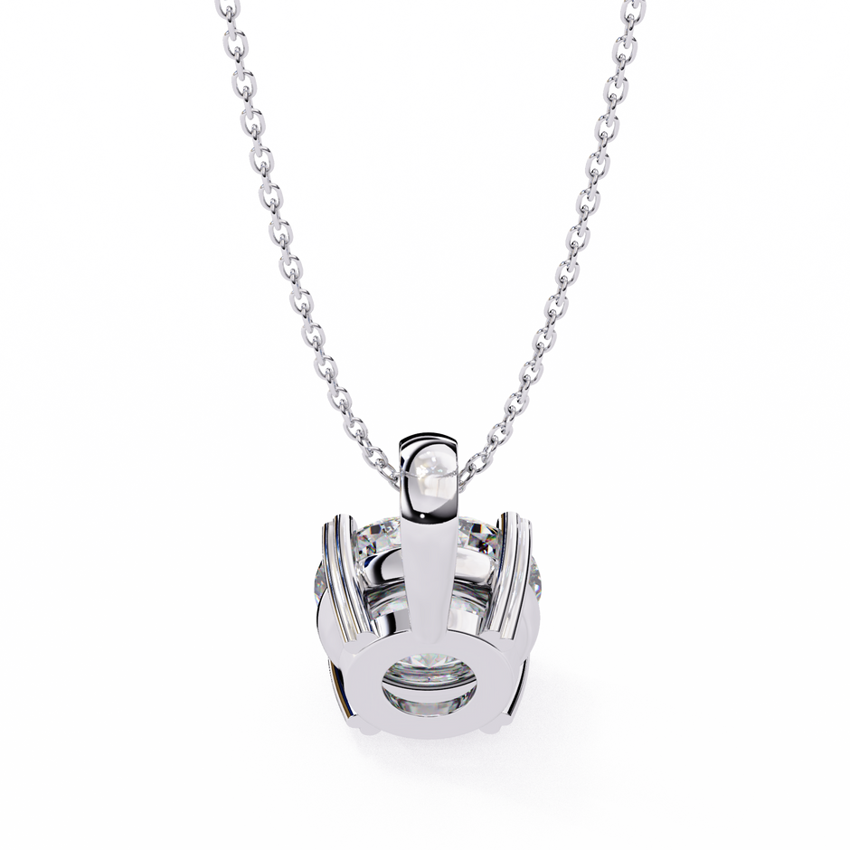Petite Oval Diamond Pendant