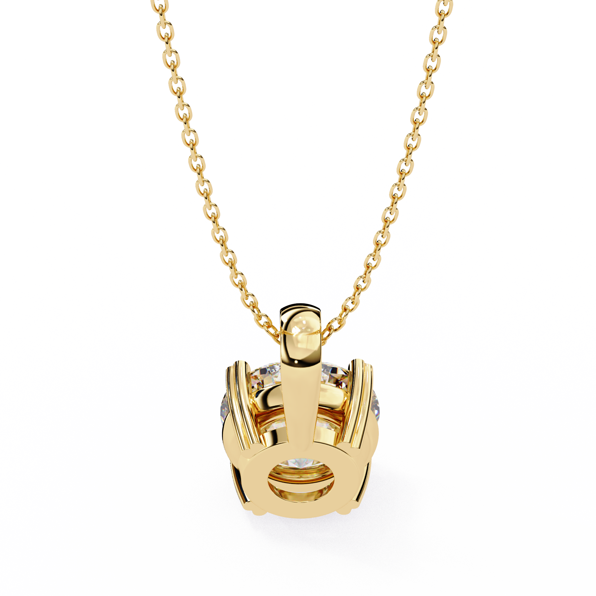 Petite Oval Diamond Pendant