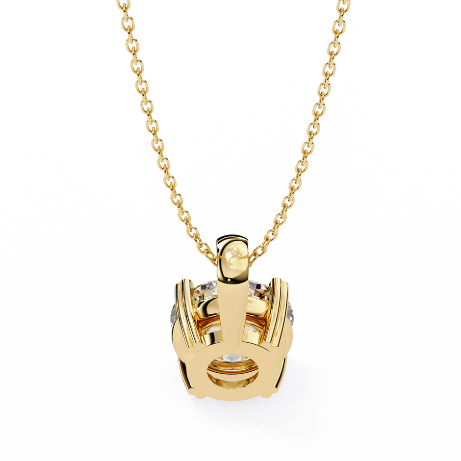 Petite Oval Diamond Pendant