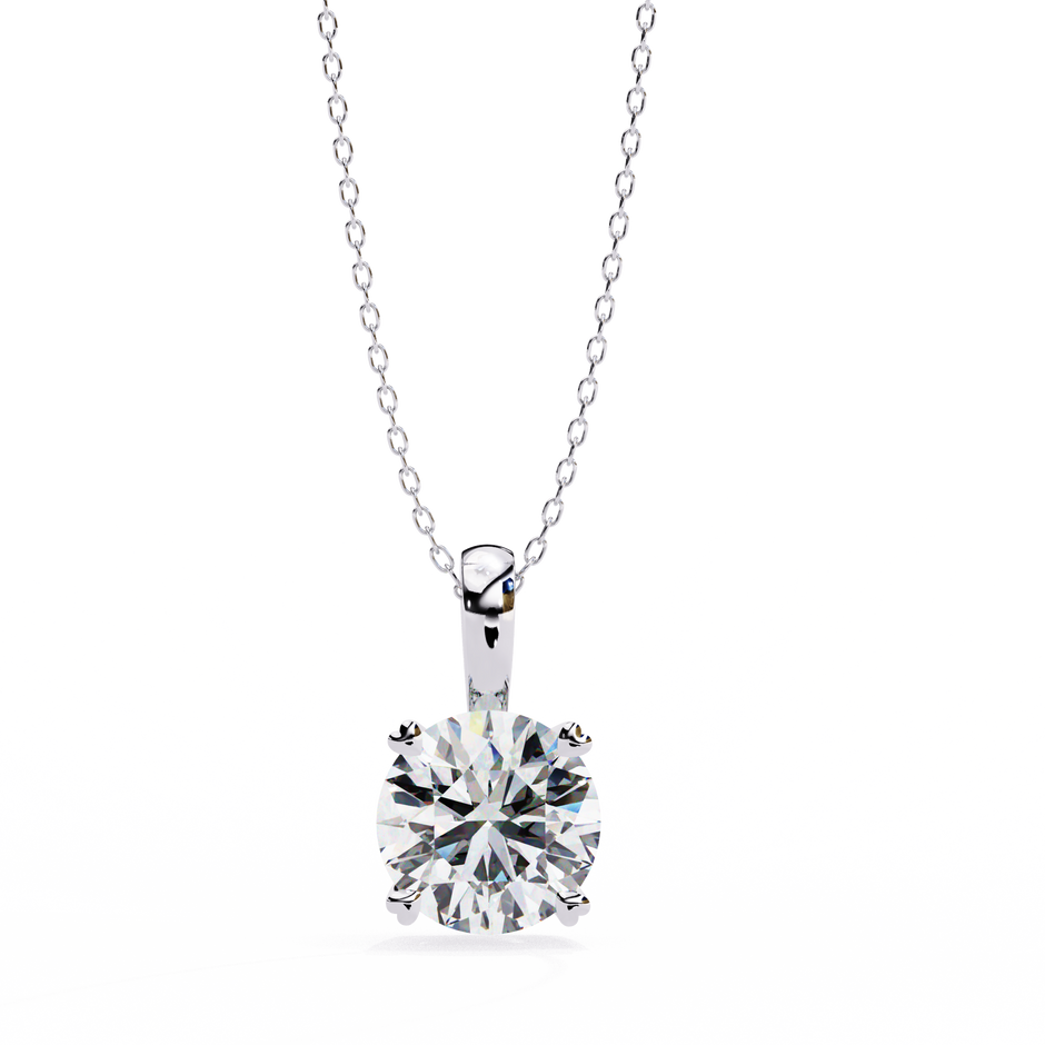 Petite Oval Diamond Pendant