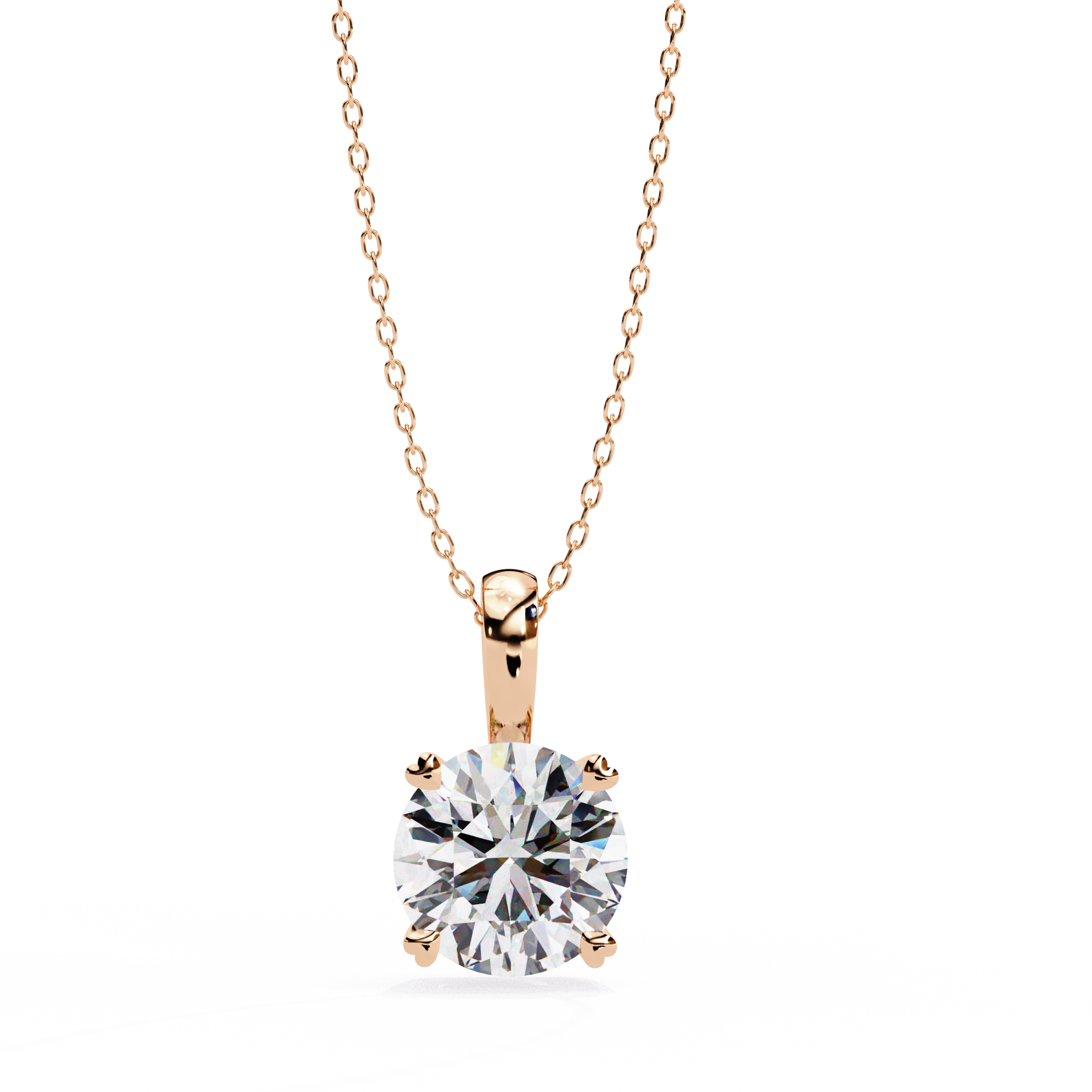 Petite Oval Diamond Pendant