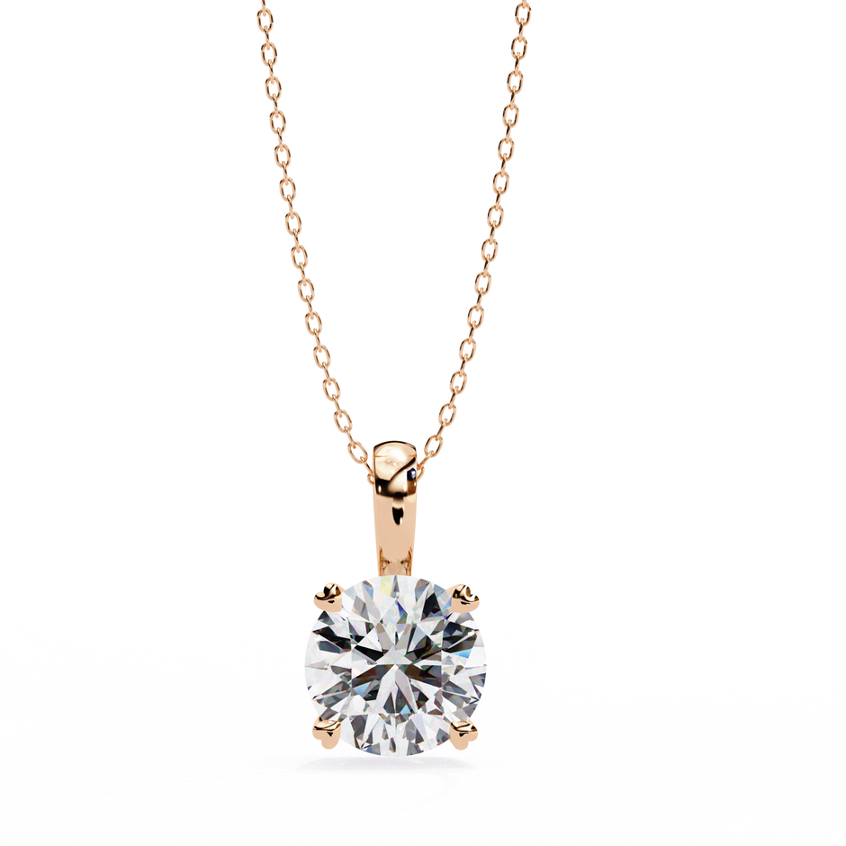 Petite Oval Diamond Pendant