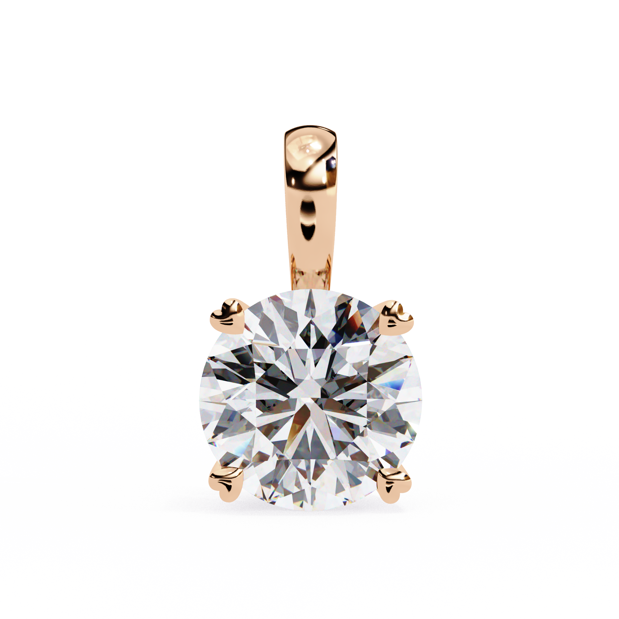 Petite Oval Diamond Pendant