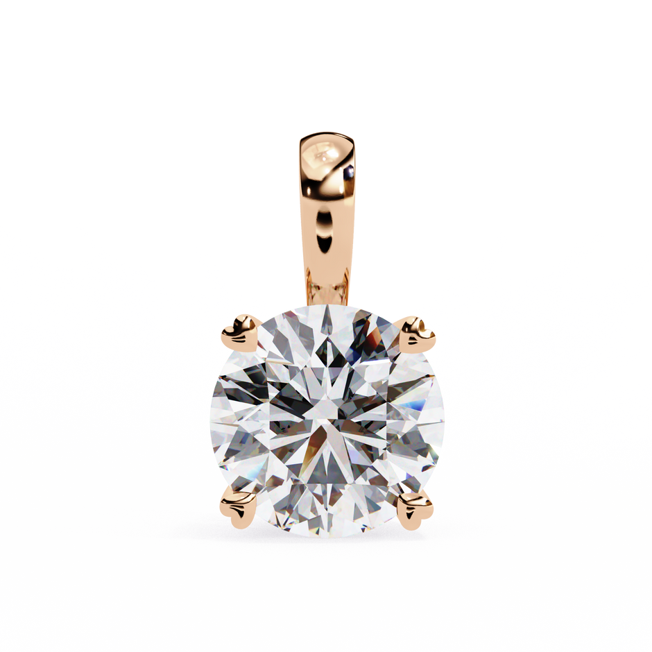Petite Oval Diamond Pendant