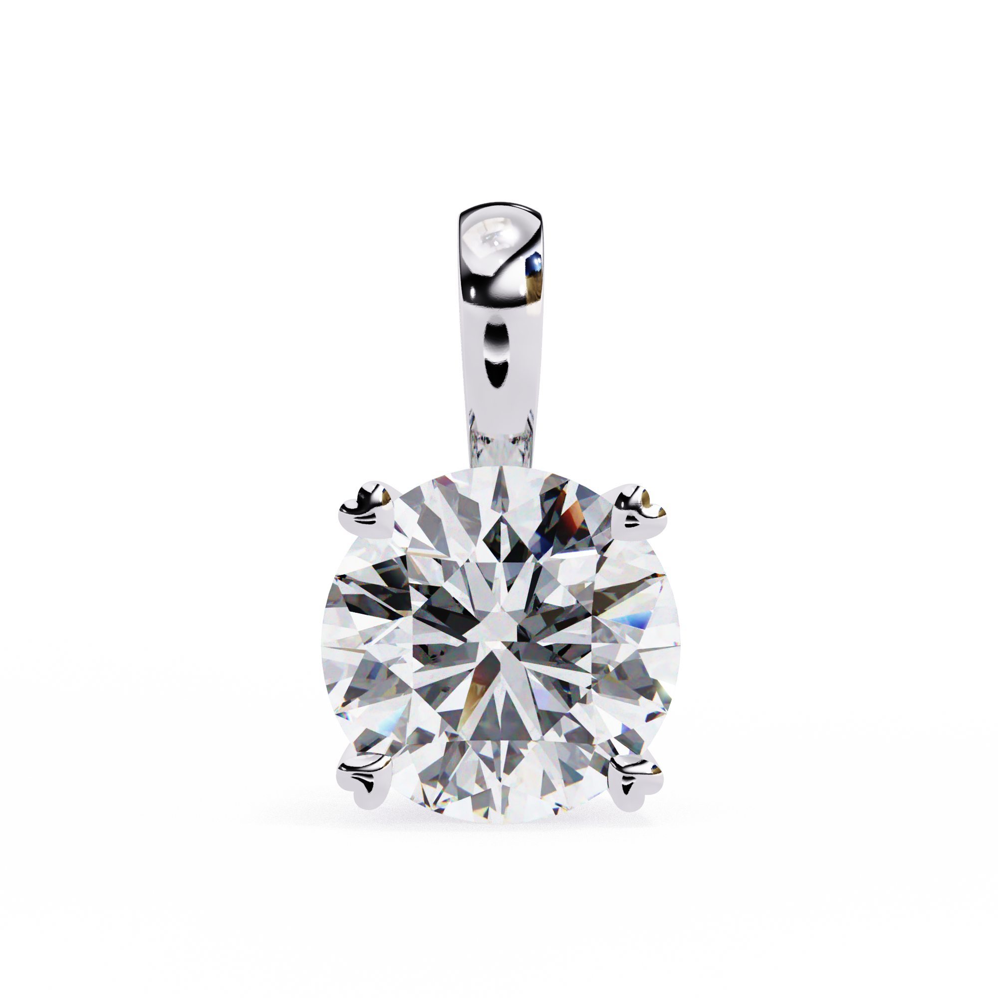 Petite Oval Diamond Pendant