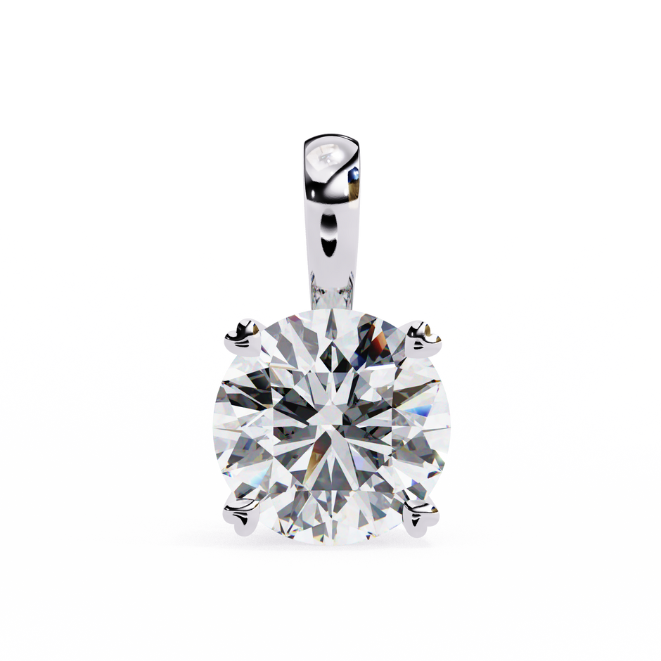 Petite Oval Diamond Pendant