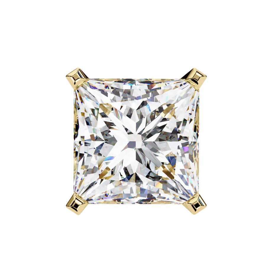 Céleste Gold & Diamond Stud Earrings — 10k–18k Gold