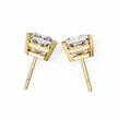 Céleste Gold & Diamond Stud Earrings — 10k–18k Gold