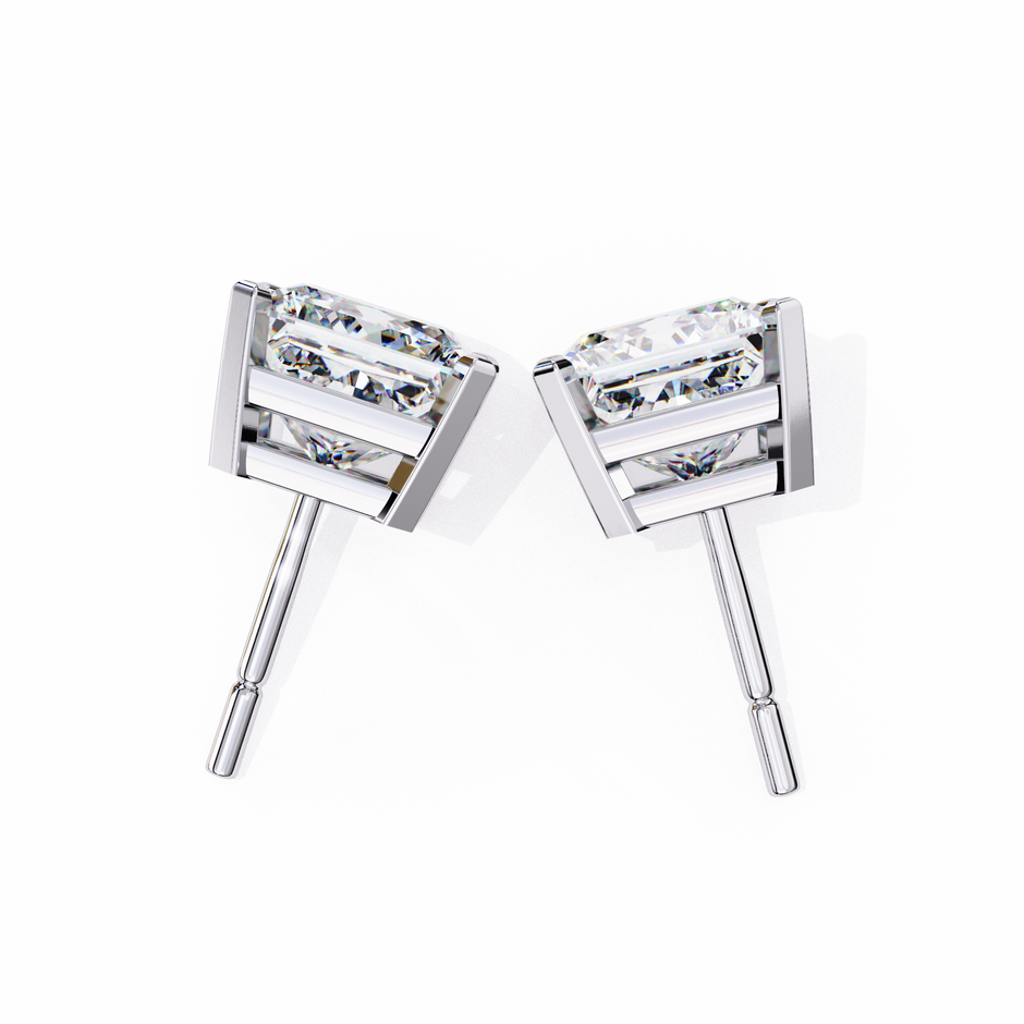 Céleste Gold & Diamond Stud Earrings — 10k–18k Gold