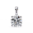 Petite Oval Diamond Pendant