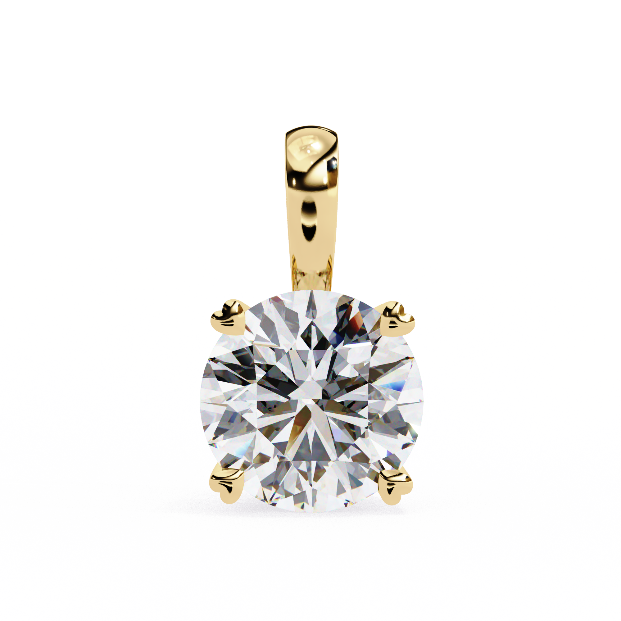 Petite Oval Diamond Pendant