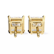 Céleste Gold & Diamond Stud Earrings — 10k–18k Gold