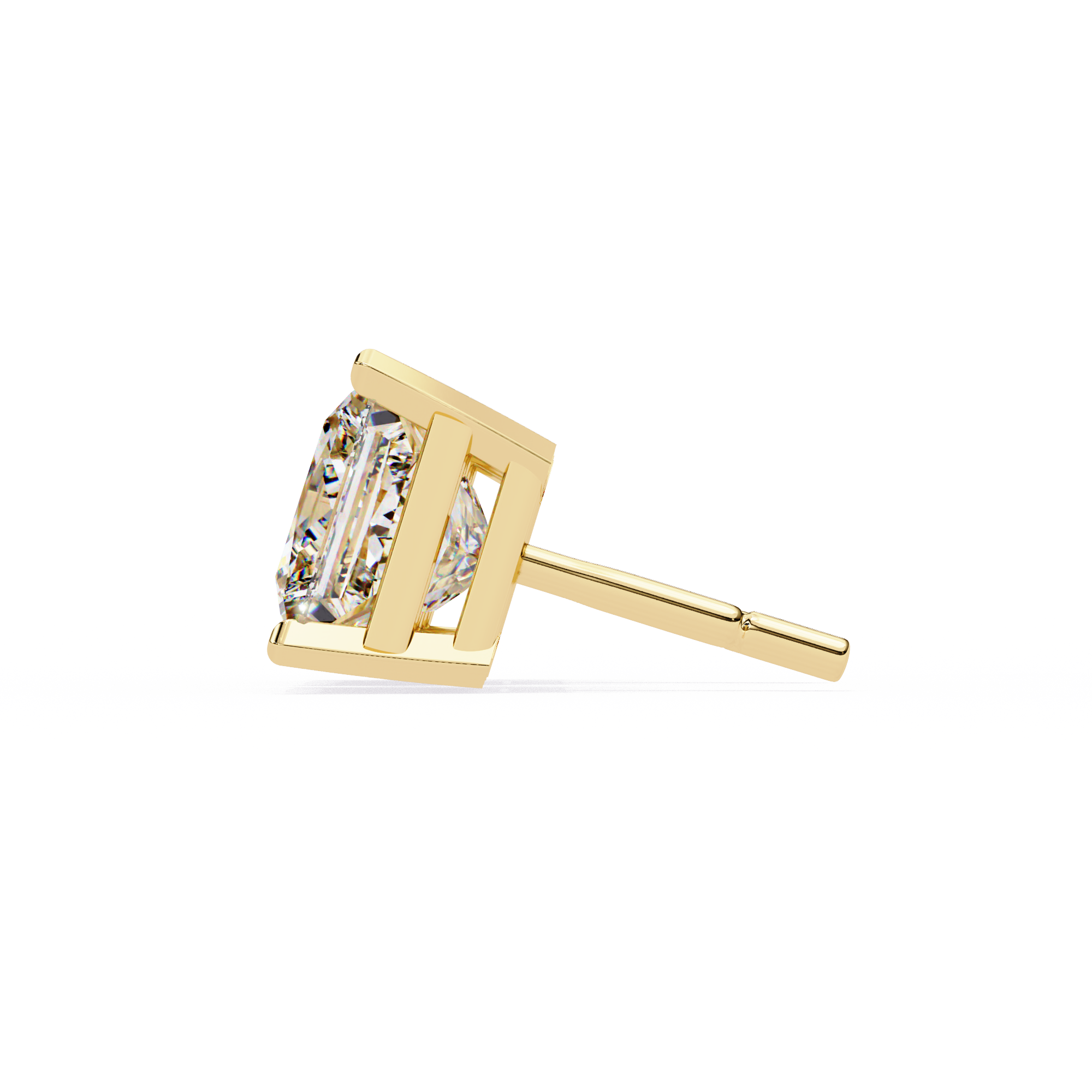 Céleste Gold & Diamond Stud Earrings — 10k–18k Gold