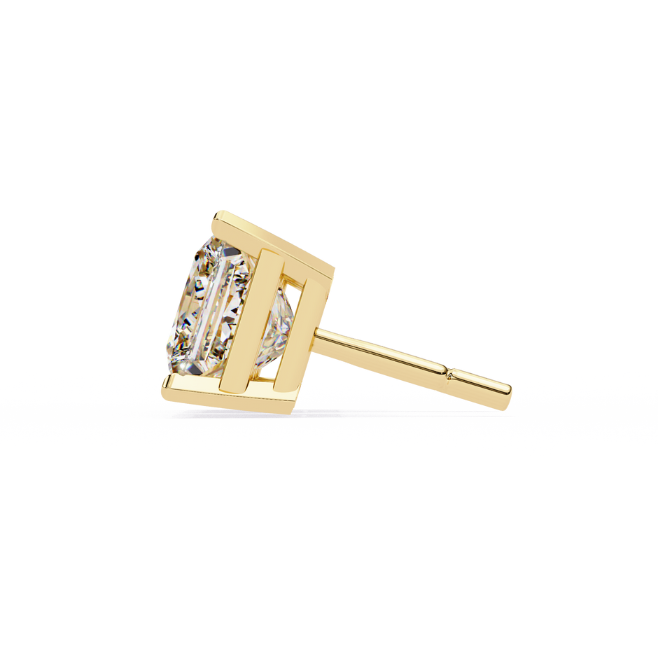 Céleste Gold & Diamond Stud Earrings — 10k–18k Gold