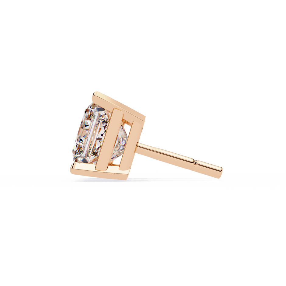 Céleste Gold & Diamond Stud Earrings — 10k–18k Gold