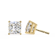 Céleste Gold & Diamond Stud Earrings — 10k–18k Gold