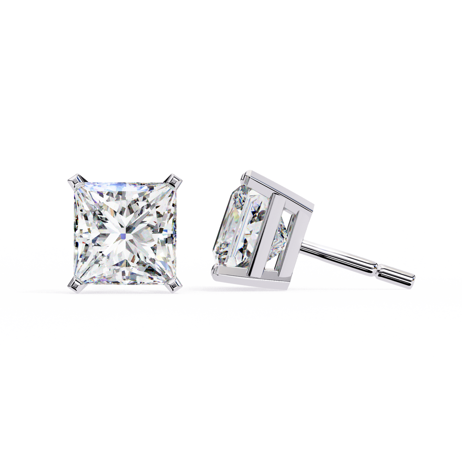 Céleste Gold & Diamond Stud Earrings — 10k–18k Gold