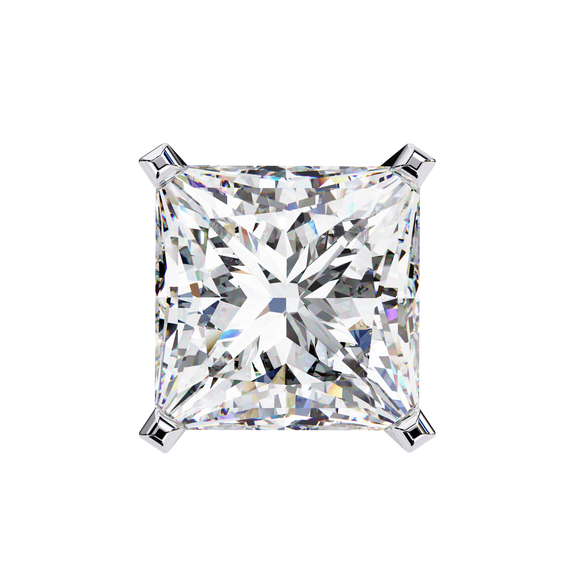 Céleste Gold & Diamond Stud Earrings — 10k–18k Gold