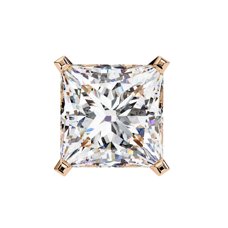 Céleste Gold & Diamond Stud Earrings — 10k–18k Gold
