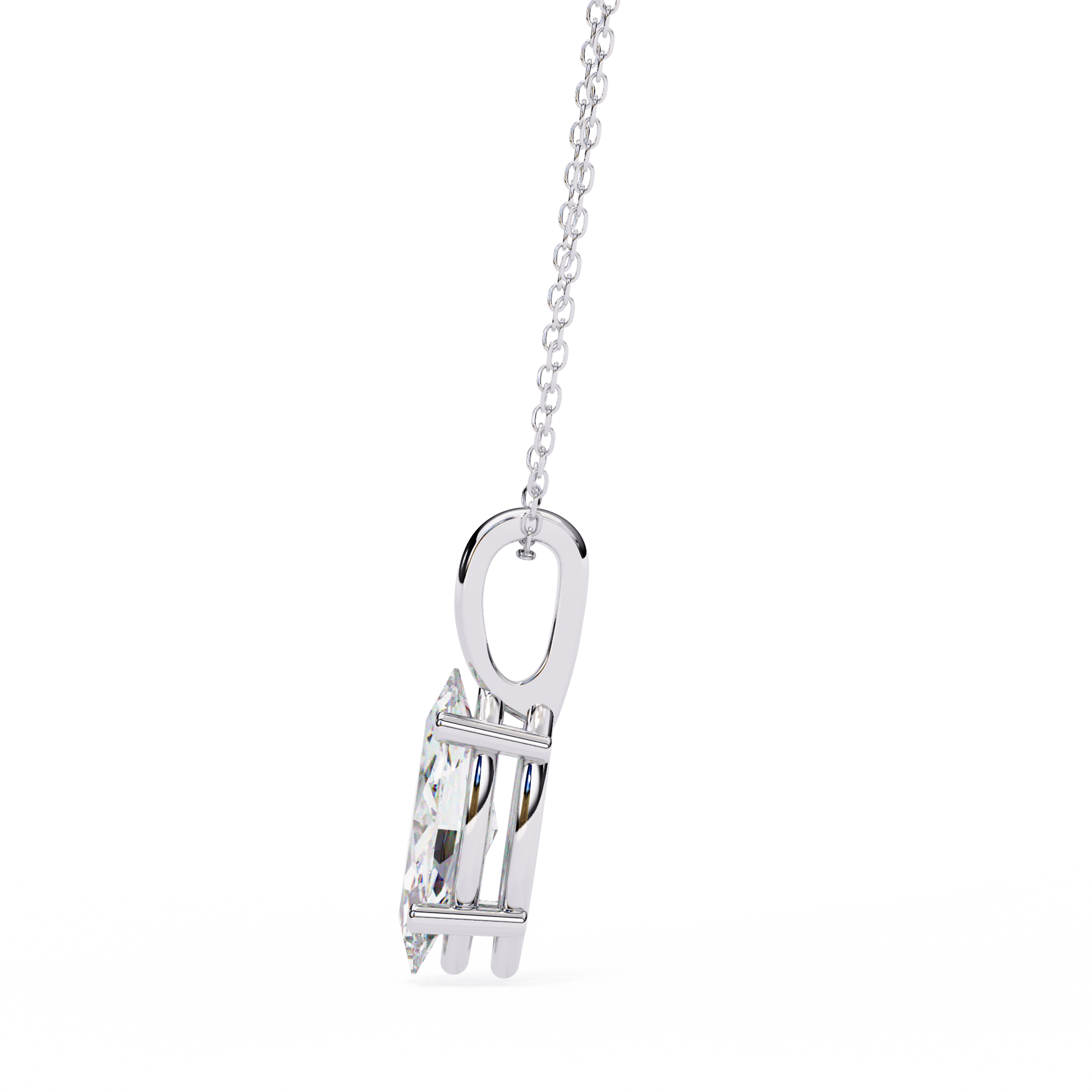 Pavé Diamond Teardrop Pendant