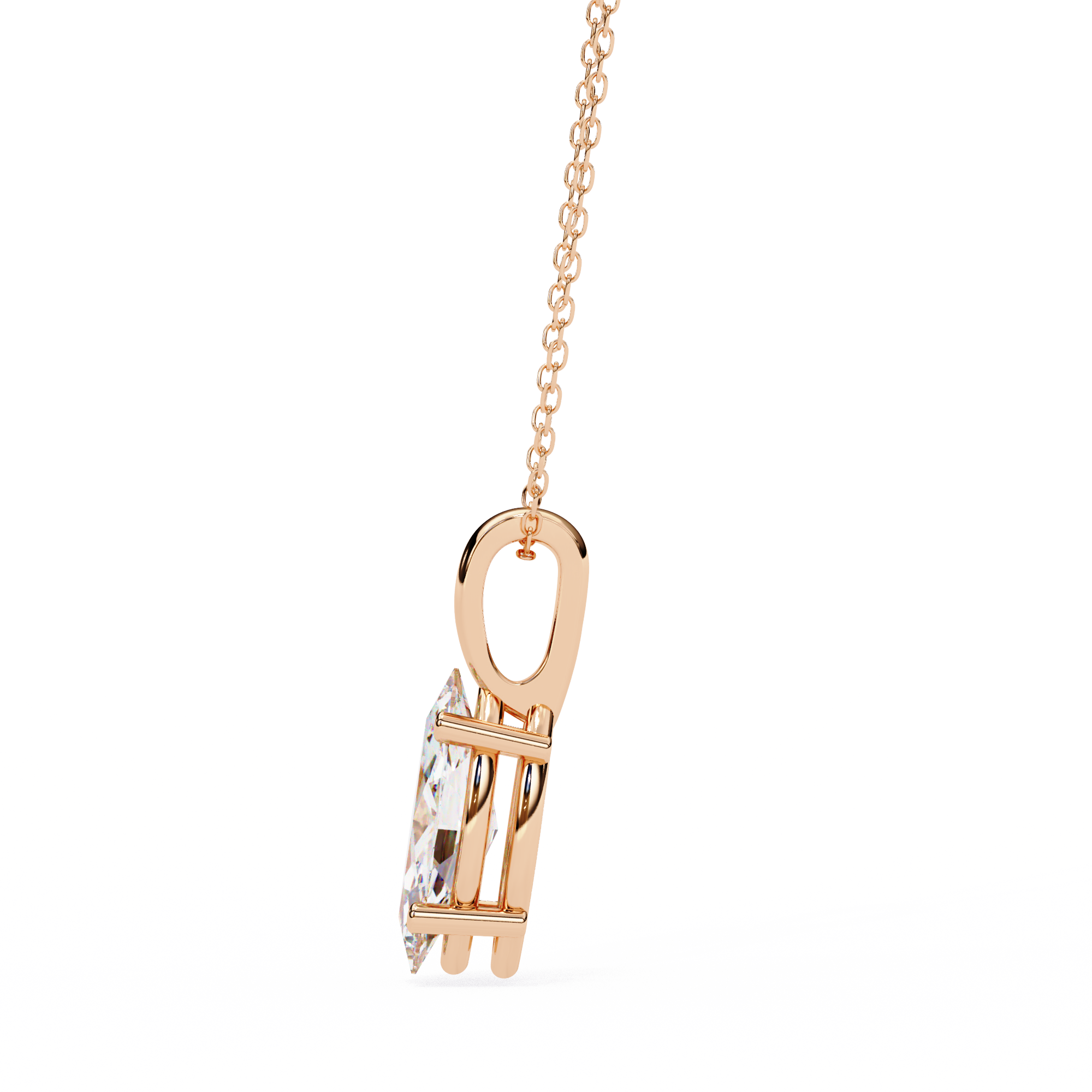 Pavé Diamond Teardrop Pendant