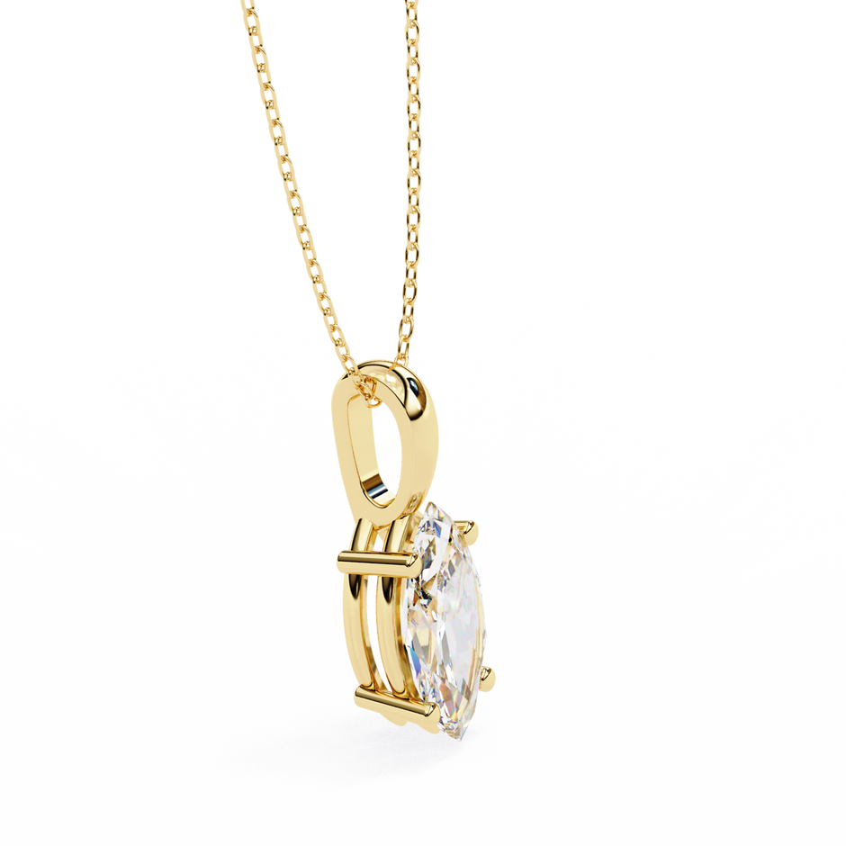 Pavé Diamond Teardrop Pendant