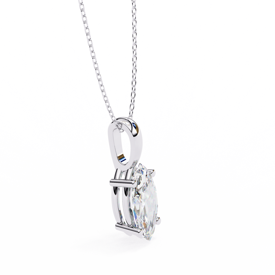 Pavé Diamond Teardrop Pendant