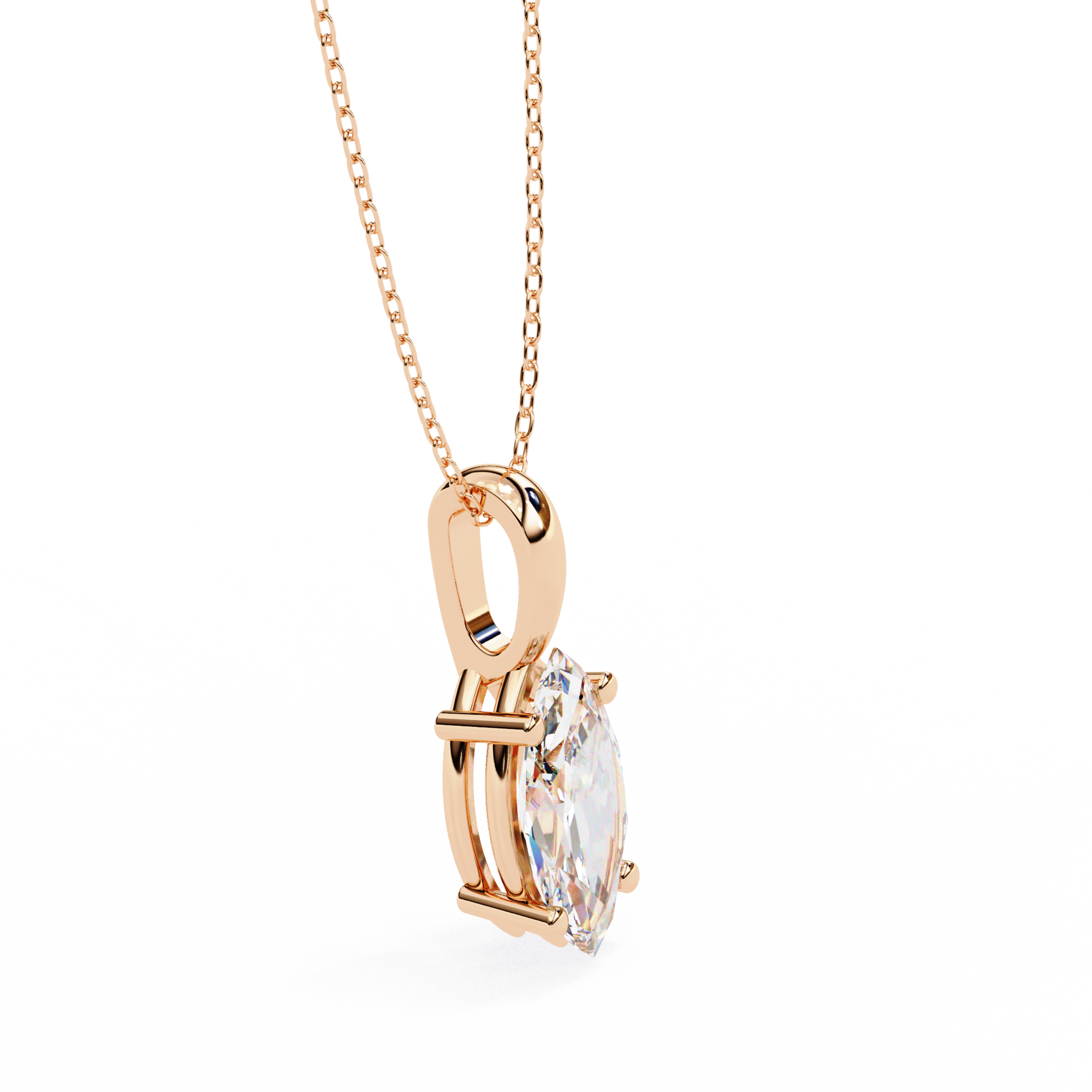 Pavé Diamond Teardrop Pendant